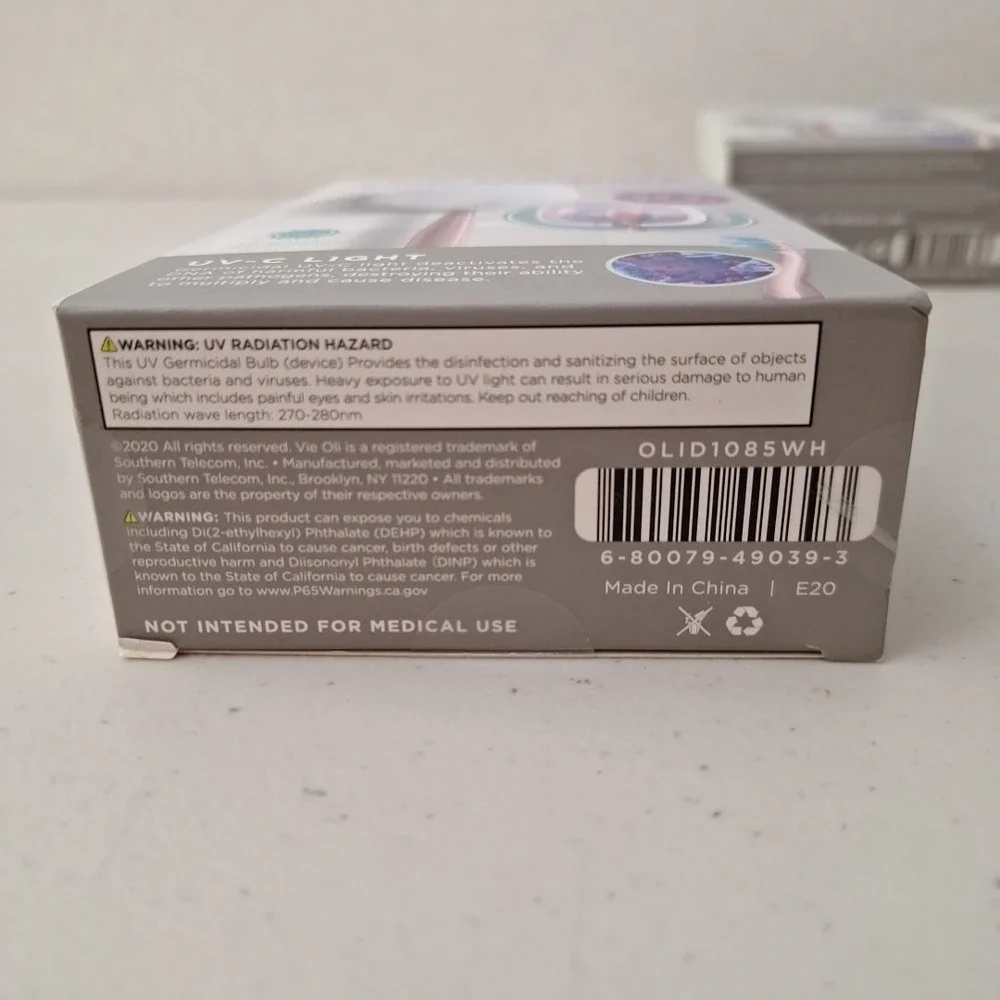 3 Packs, Vie UV-C Toothbrush Sanitizers Portable Sterilizer Cover Holder Case